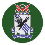 505th Infantry Regiment (Airborne) DUI Round Stickers