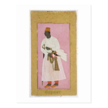 50.14/8 Portrait of Malik Amber, inscribed in Deva Post Card