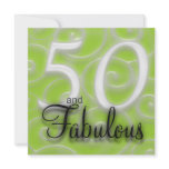 50 and fabulous Birthday Invitation
