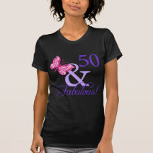 50 And Fabulous Birthday Tshirt