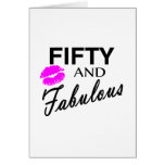 50 and Fabulous Greeting Card