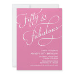 50 and Fabulous Invitations