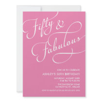 50 and Fabulous Invitations