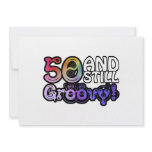 50 And Still Groovy invitations