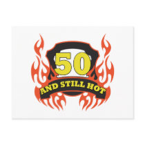 50 And Still Hot Birthday Gifts Postcards