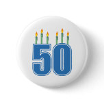 50 Birthday Candles (Blue / Green)