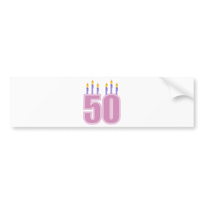 50 Birthday Candles (Pink / Purple) by LushLaundry