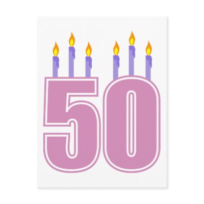 50 Birthday Candles (Pink / Purple) by LushLaundry