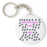 50 Cat Heads Old Key Chain