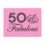 50 & Fabulous Gift Postcard