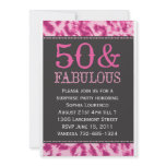 50 & Fabulous Leopard Invitation