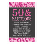 50 & Fabulous Leopard Invitation