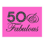50 & Fabulous Postcard