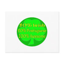 50% Irish 50% Portuguese 100% Awesome Postcards