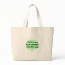 50% Irish 50% Swedish 100% Awesome Tote Bags