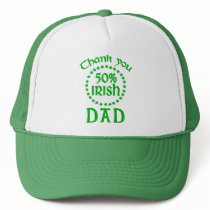 50% Irish - Thanks Dad Mesh Hat
