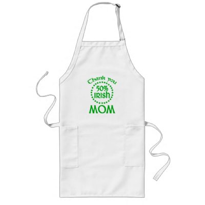 50% Irish - Thanks Mum Apron by IrishGiftShop