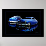 50 Merc outlined posters