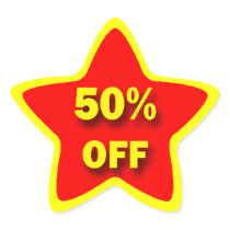 50% OFF Star Stickers