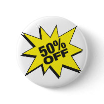 50 Percent Off Button