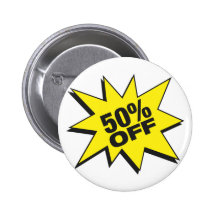 50 Percent Off Button