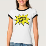 50 Percent Off Ringer T-shirt