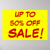 50 Percent Sale Poster