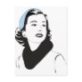 50"s Lady Postcards