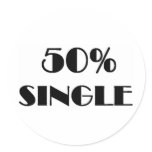 50% Single stickers