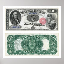 $50 United States Note Legal Tender Series 1880 Print