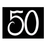 50 White Postcard
