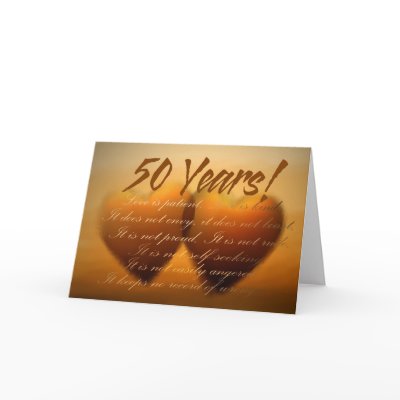 50 Year Anniversary Heart Card by aslentz