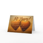 50 Year Anniversary Heart Card