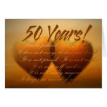 50 Year Anniversary Heart Card