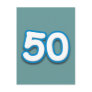50 Year Birthday or Anniversary - Add Text Postcard