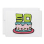 50 Year Old Birthday Cake Custom Announcements