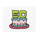50 Year Old Birthday Cake Post Cards