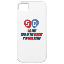 50 year old birthday gifts iPhone 5 covers