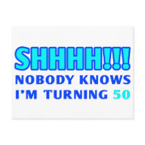 50 Year Old Gag Gift Post Cards