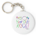 50 Year Olds Rock! Keychain