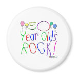 50 Year Olds Rock! Magnet