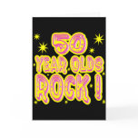 50 Year Olds Rock! (Pink) Greeting Card