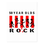 50 Year Olds Rock Postcard