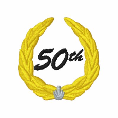 50 Years Embroidered Polo Shirt by pitneybowes