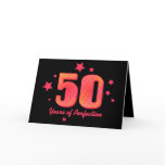 50 Years of Perfection Custom Birthday Card