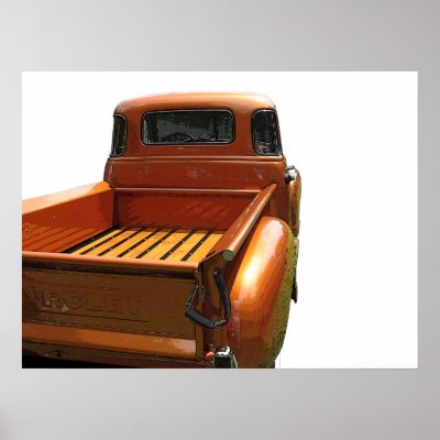 50's Chevy Pickup Truck Poster by triffey