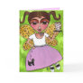 50's Fairy & Poodle Skirt - greeting card