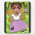 50's Fairy & Poodle Skirt - mousepad