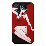 50s Pinup Girl Iphone Case Retro Valentine's Gift iPhone 4 Cover