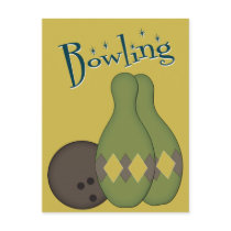 50s Retro Bowling Post Cards